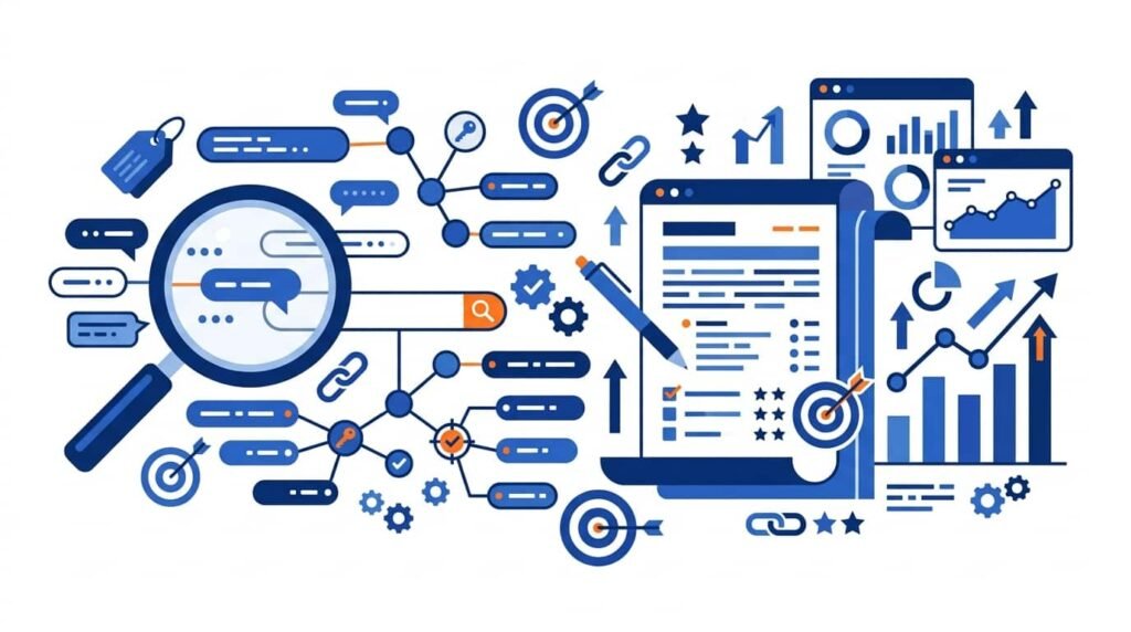 Keyword research and content strategy for SEO