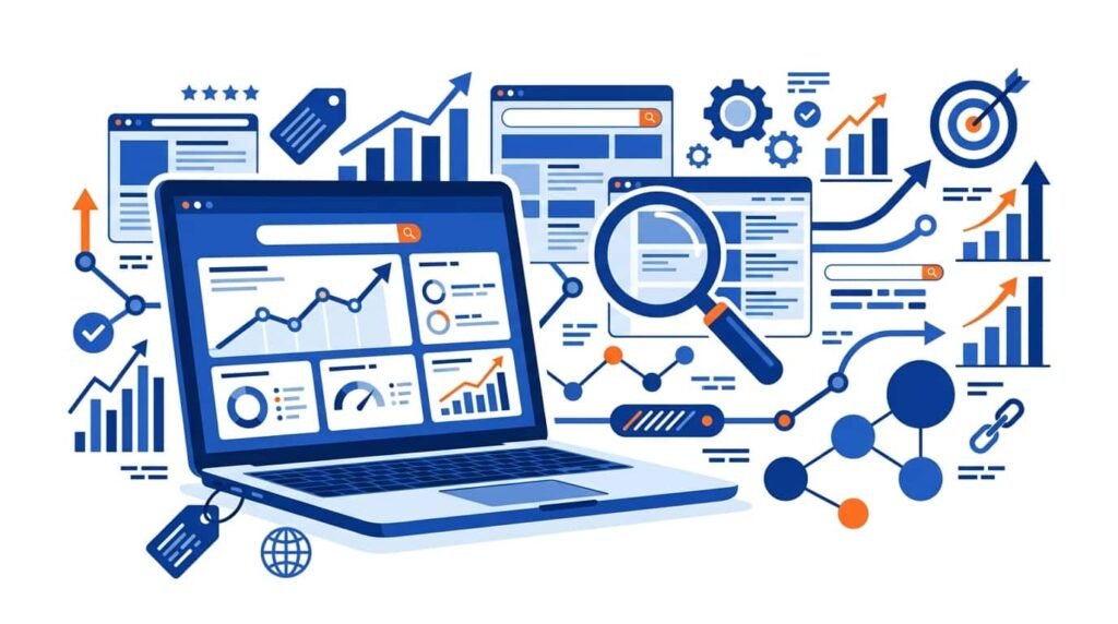 SEO services helping a business improve search visibility